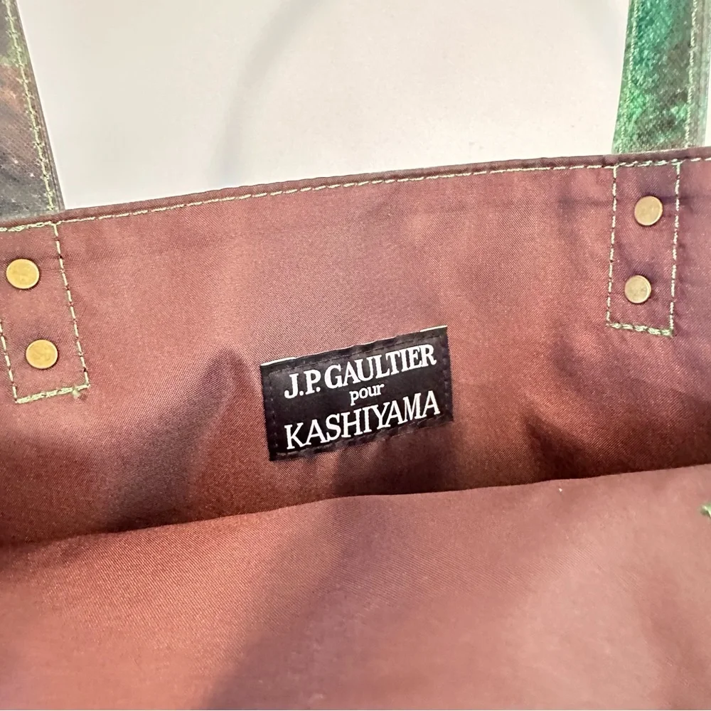 J.P. Gaultier x Kashiyama Acid Print Tote Multicolor Artistic Bag one-of-a-kind